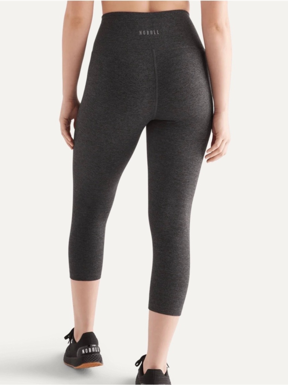 NOBULL High Rise Leggings, Speckled Gray, Size L - Picture 2 of 5